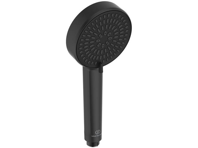 Håndbruser Alu+ Ø100 rund sort | VVS Artiklar - Badrum - Duschset & Tillbehör | GameStuff