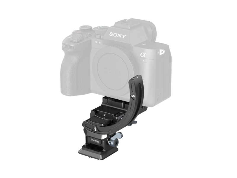 Smallrig 4349 Monteringsplatta Svart Gjuten Aluminium Silikon Rostfritt Stål Camera Mount Plate Kit × 1 Horizontal To Vertical Mount Plate × 1