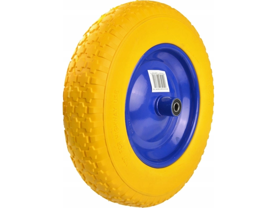 Geko trillebørhjul 3.50-8 solid PU Flower (5)