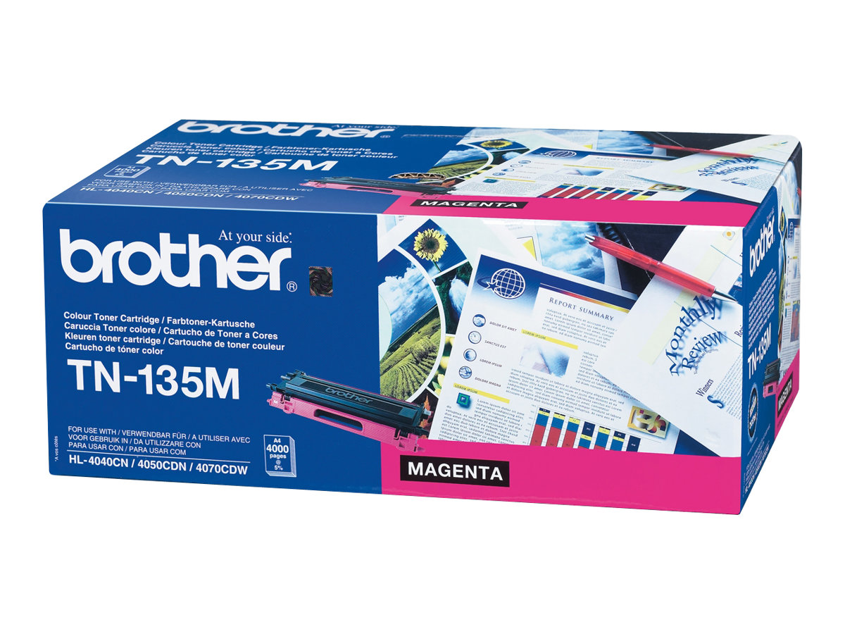 Brother Tn135m - Magenta - Original - Tonerpatron - For Brother Dcp-9042, Dcp-9045, Hl-4040, Hl-4050, Hl-4070, Mfc-9420, Mfc-9440, Mfc-9450