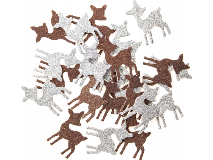 Dp Craft Glitter-Skumklistermærker Deer 30 Stk