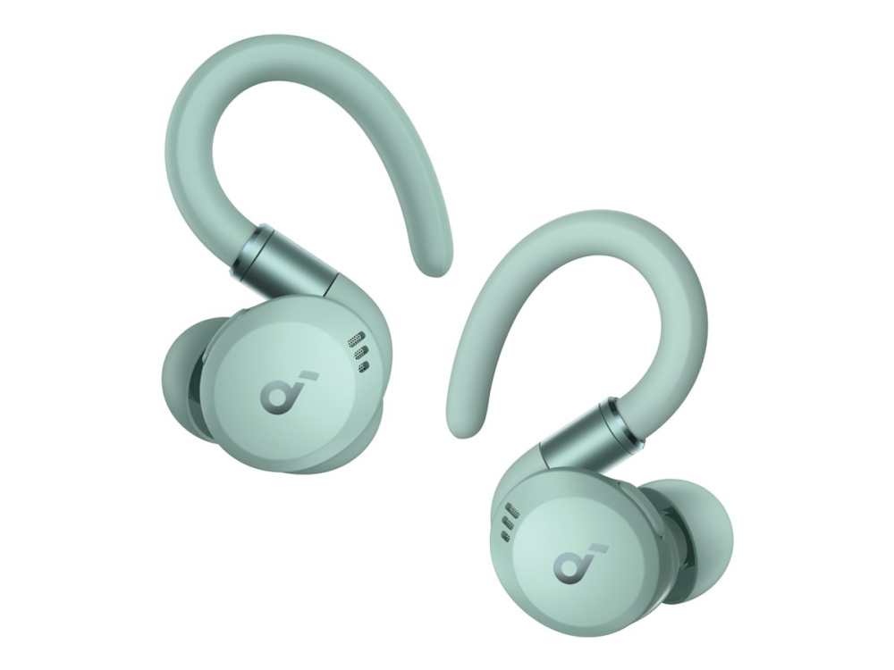 Soundcore Sport X20 - True wireless-hörlurar med mikrofon - inuti örat - montering över örat - Bluetooth - aktiv brusradering - grön | TV, Ljud & Bild - Hörlurar & Mikrofoner | GameStuff