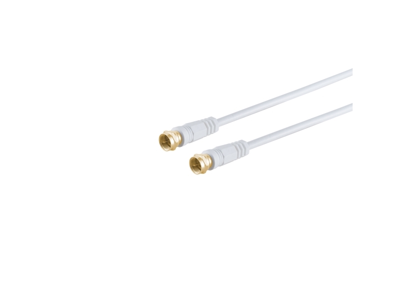 S/Conn 80094-G-128Cp, 3,75 M, F-Type, F-Type, Hvid
