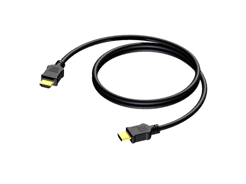 Procab Bsv110/1, 1 M, Hdmi Type A (Standard), Hdmi Type A (Standard), 3D, Audio Return Channel (Arc), Sort