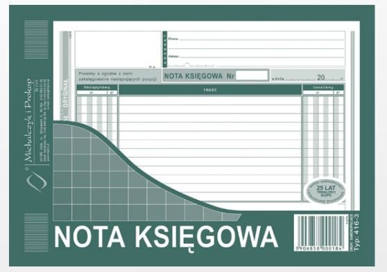 Regnskabsnota A5 416-3
