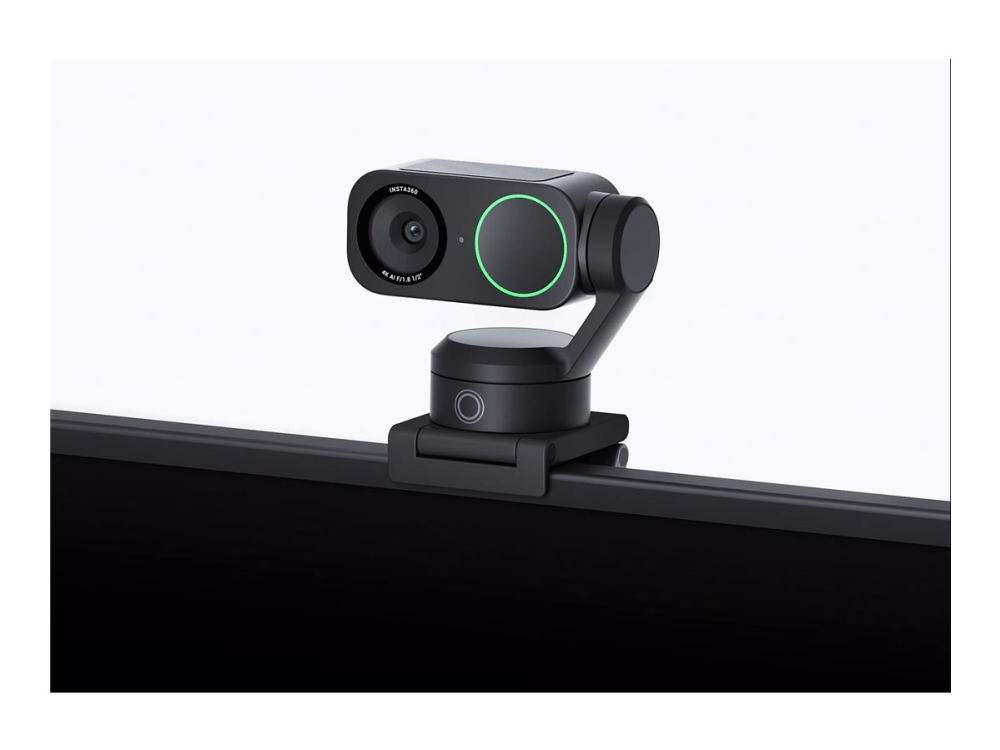 Insta360 Link 2 - Webcam - panonering / hældningsvinkel - farve - 4096 x 2160 - audio - H.264, MJPEG - DC 5 V