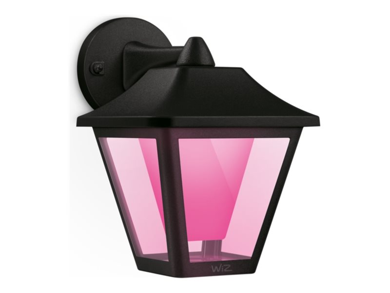 Wiz Garden Lighting Classic Wall Light Black - Smart Led Lighting - Coloured And White Light - 230V
