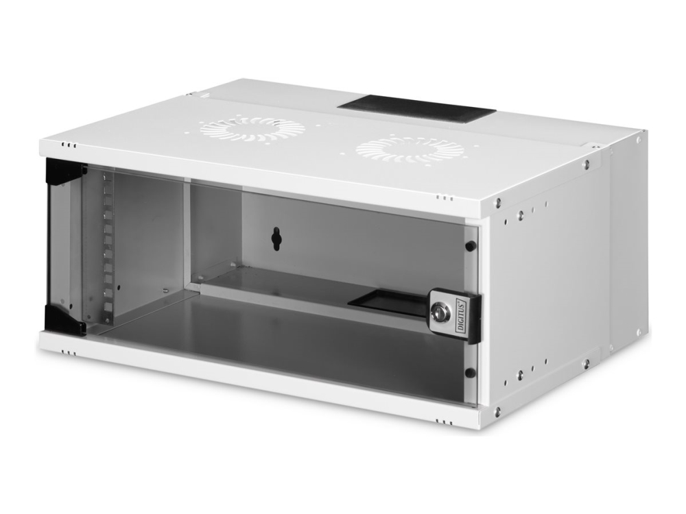 Digitus SOHO PRO Series - Skåp - 540 x 400 mm (BxD) - väggmontering - RAL 7035, ljusgrå - 4U - 19 | Datorer & Surfplattor - Rackkabinetter - Rackkabinett | GameStuff