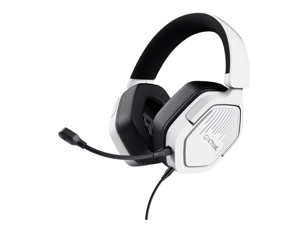 Trust Gxt492w Carus, Kabelgebunden, 20 - 20000 Hz, Gaming, 284 G, Kopfhörer, Weiß