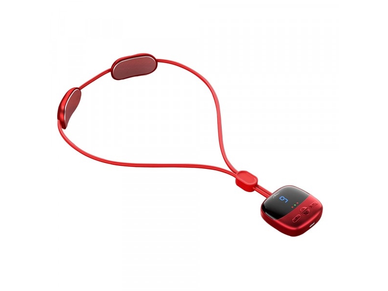 Media-Tech Ems Neck Massager - Ems-Nacken- Und Nackenmassagegerät (Elektromuskuläre Stimulation). 4 Modi Und 9 Intensitätsstufen. Wärmekompressionsfu
