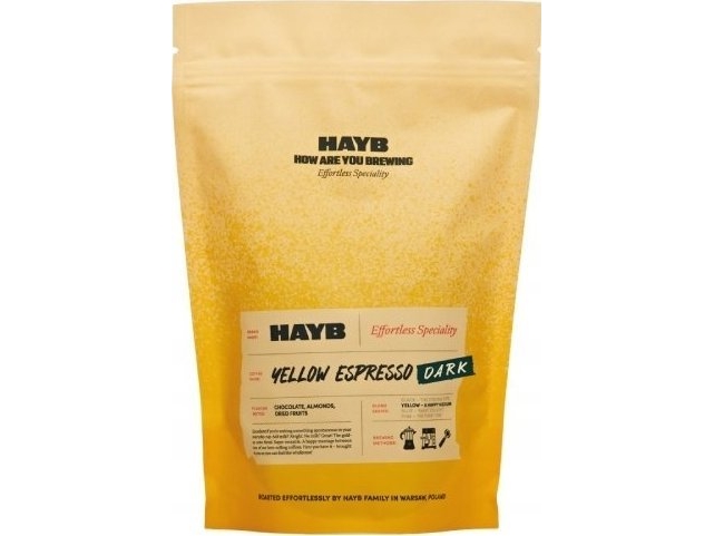 Hayb - Geltona Espresso Dark Mišinys Natūralus, Nuplautas 250 G