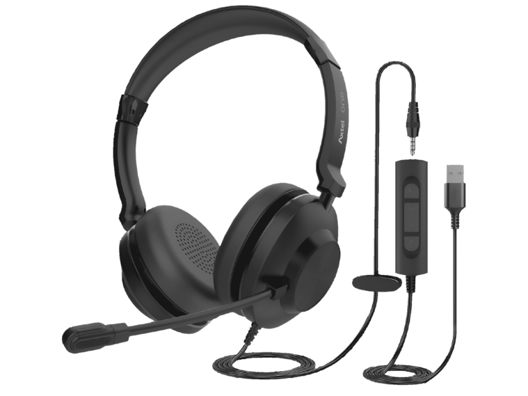 Axtel Axh-Oneucd-35, Ledningsført, Kontor/Callcenter, 20 - 20000 Hz, Headset, Sort