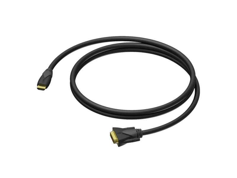 Procab Clv160/3, Dvi D, Hdmi A, 3 M, Sort, Grå