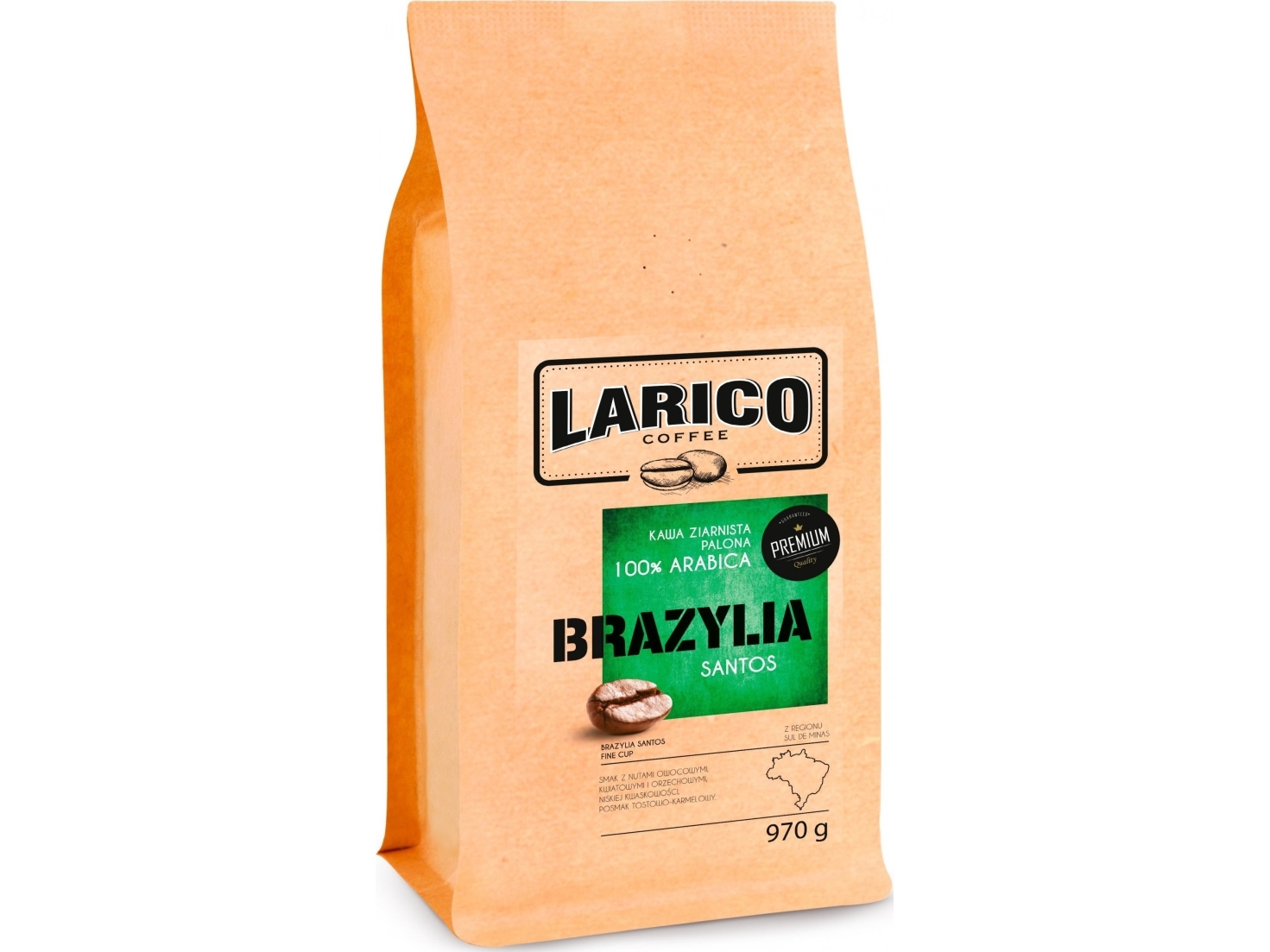 Kaffeebohnen Larico Brasilien Santos 970 G