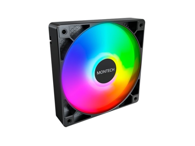 Montech Gf120 Pwm Argb Lüfter - 120Mm, Schwarz (Gf120 Argb Pwm (B))