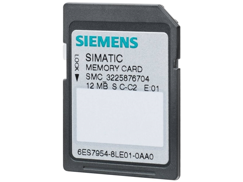 Simatic S7, Hukommelseskort For S7-1X00 Cpu/Sinamics, 3, 3V Flash, 12 Mb