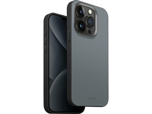 Uniq Lyden Ds Apple Iphone 15 Pro Max 6.7" Magclick Ladehülle Für Telefon Blau Schwarz
