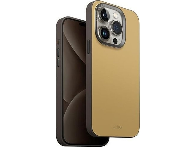 Uniq Lyden Ds Apple Iphone 15 Pro Max 6.7" Magclick Ladeschale Für Iphone 15 Pro Max Gelb Grau