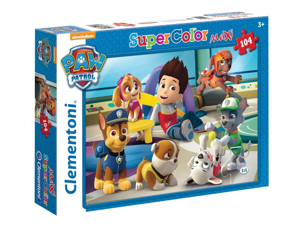 Clementoni Puzzle Maxi 104 Teile Paw Patrol #01, 3 År