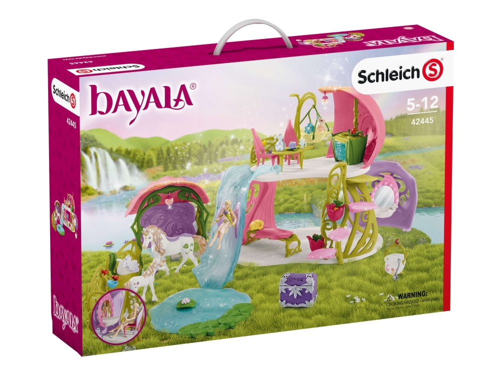 Schleich Bayala - Glitrende Blomsterhus Med Enhjørningesø Og Stald