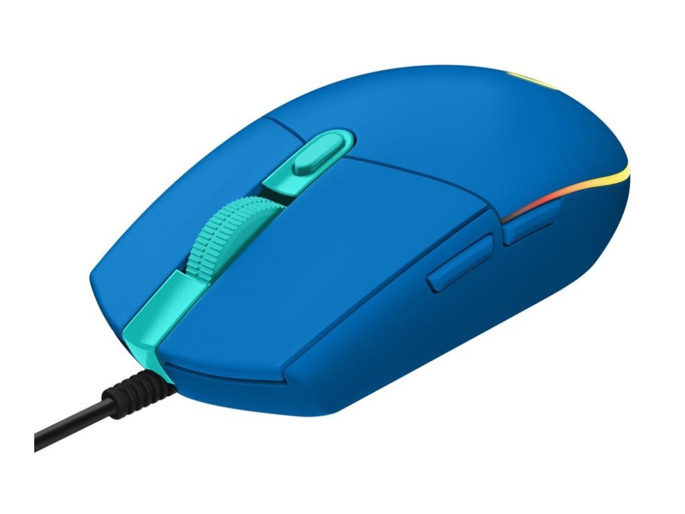 Logitech Gaming Mouse G203 Lightsync - Mus - Optisk - 6 Knapper - Kablet - Usb - Blå