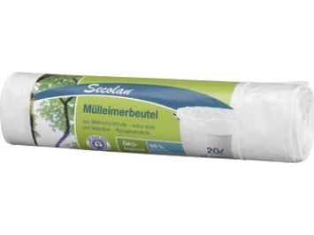 Secolan affaldssække 20L - hvid - 25 stk