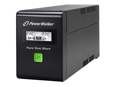 Powerwalker Vi 600 Sw - Ups - Ac 220/230/240 V - 360 Watt - 600 Va - 7 At - Usb - Output-Stikforbindelser: 2 - Sort