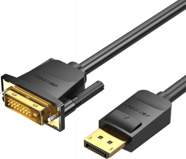Vention Displayport Į Dvi Kabelis 2 M Ventiliacija Hafbh (Juodas)