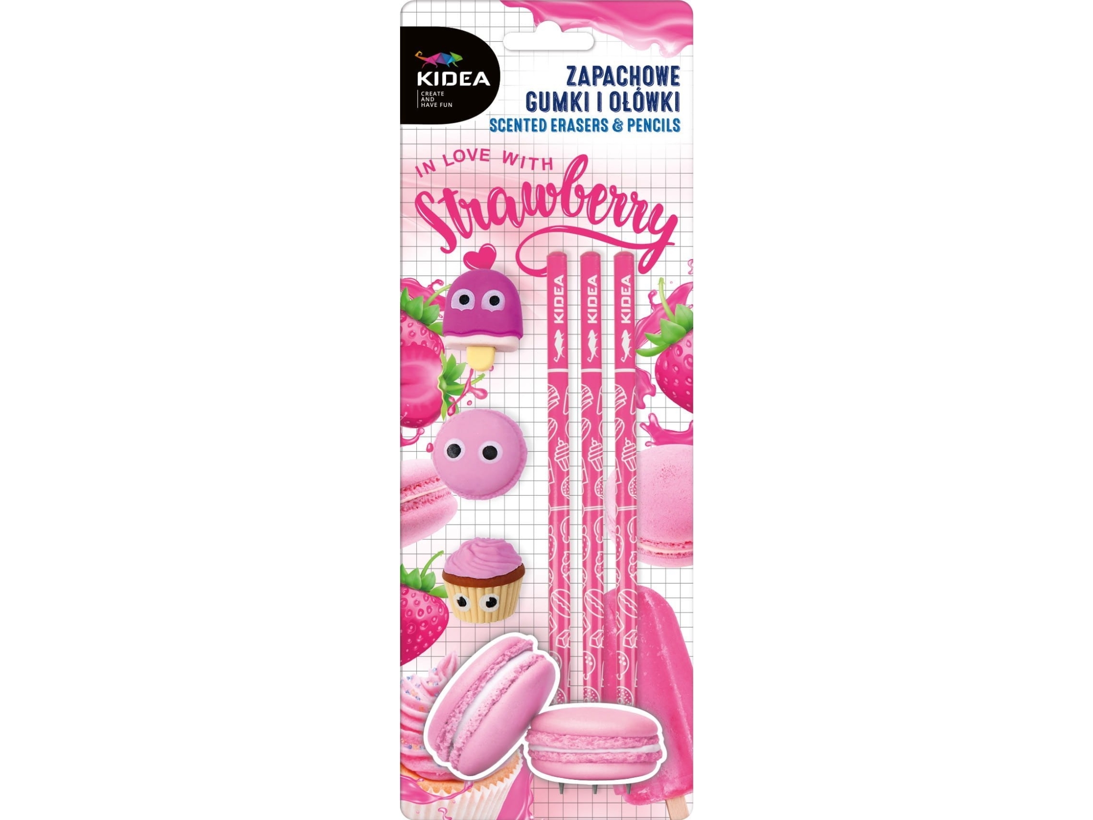Derform Olowek Hb Gum Save Kpl6szt Truskaw Kide