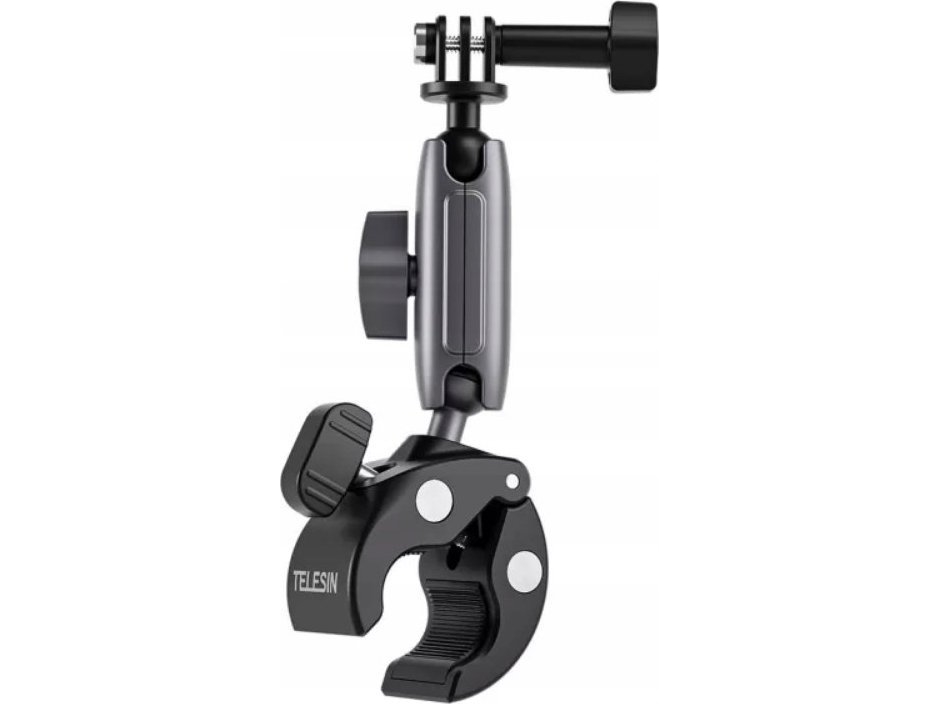 TELESIN Universal Handlebar Tube Clamp Mount for sport cameras (aluminum)