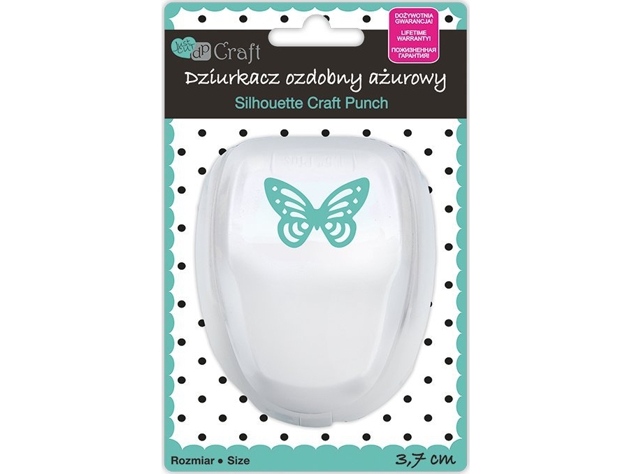 DP Craft dekorativ huljern sommerfugl, 3,7 cm