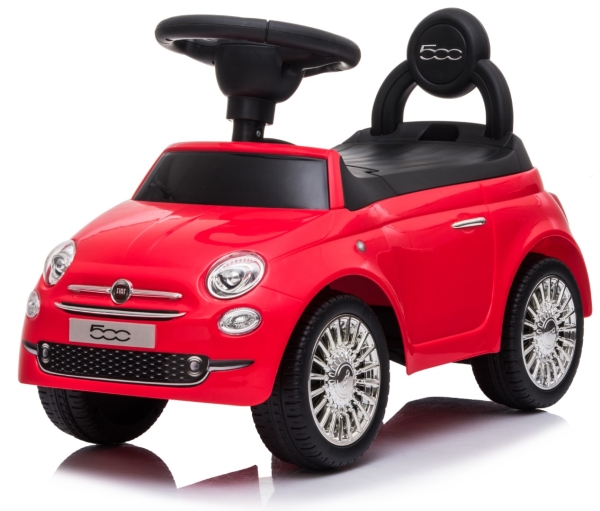 Fiat 500 Red Fotgängarbil för barn (från 12 månader) | Utomhusleksaker - Gå / Löpande fordon - Gå fordon | GameStuff