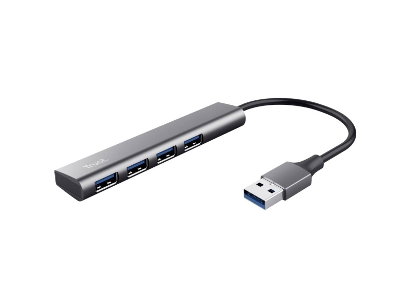 Trust Halyx Usb 3.2 Gen 1 3.1 Gen 1 Type A Usb 3.2 Gen 1 3.1 Gen 1 Type A 5 Mbit/s Svart Grå Energiljus 0 1 M