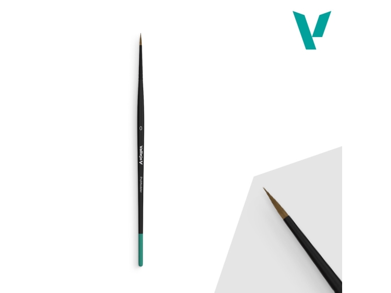 Vallejo B01000, Enstaka pensel, Rund borste, Naturborst | Skola & Hobby - Konstmaterial - Borstar | GameStuff