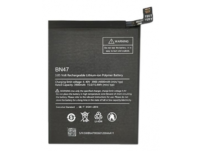 Extra Digital Sm220281 Batteri Xiaomi Mi A2 Lite Svart Litium Polymer Lipo 4000 Mah