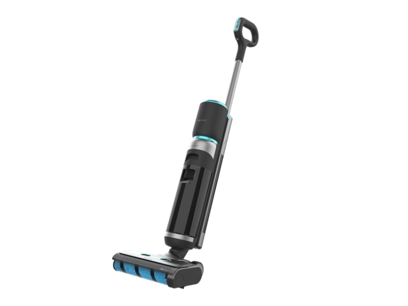 Cecotec Freego Wash&Vacuum, Elektrisk Moppe, Poseløs, Sort, Blå, 0,7 L, 0,7 L, Rektangulær