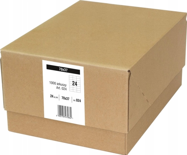 Emerson Self-adhesive labels 70x37mm EMERSON 024 QCT eta4t070x037we white 1000 sheets*24pcs