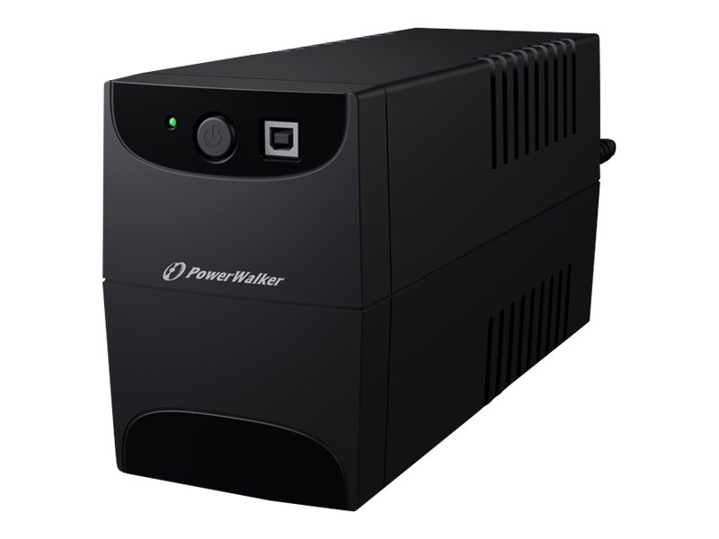 PowerWalker VI 650 IEC - UPS - AC 220/230/240 V - 360 Watt - 650 VA - 7 Ah - USB - utgångskontakter: 4 - svart | Datorer & Surfplattor - UPS | GameStuff