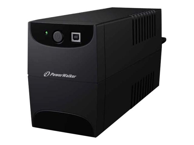 PowerWalker VI 850 IEC - UPS - AC 220/230/240 V - 480 Watt - 850 VA - 9 At - USB - output-stikforbindelser: 4 - sort