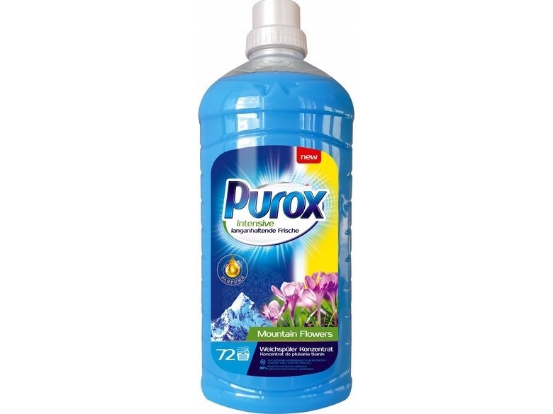 Purox Weichspüler Purox Montain Flowers Blue Weichspülerkonzentrat Mit Aromamikrokapseln