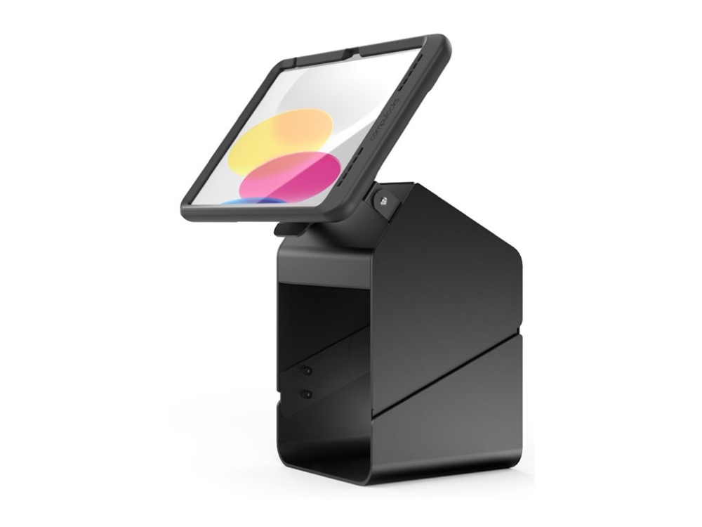 Compulocks Ipad   10th Gen Powermove Tablet Printer Kiosk Stativ Kioskstil For Printer Tablet Låsbar Sort Skærmstørrelse:   Mon