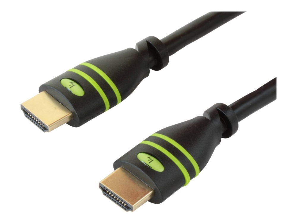 Techly Icoc Hdmi-4-100 - High Speed - Hdmi-Kabel Med Ethernet - Hdmi Han Til Hdmi Han - 10 M - Tripel-Afskærmet - Sort - Formet, 4K Support, 1080P Su