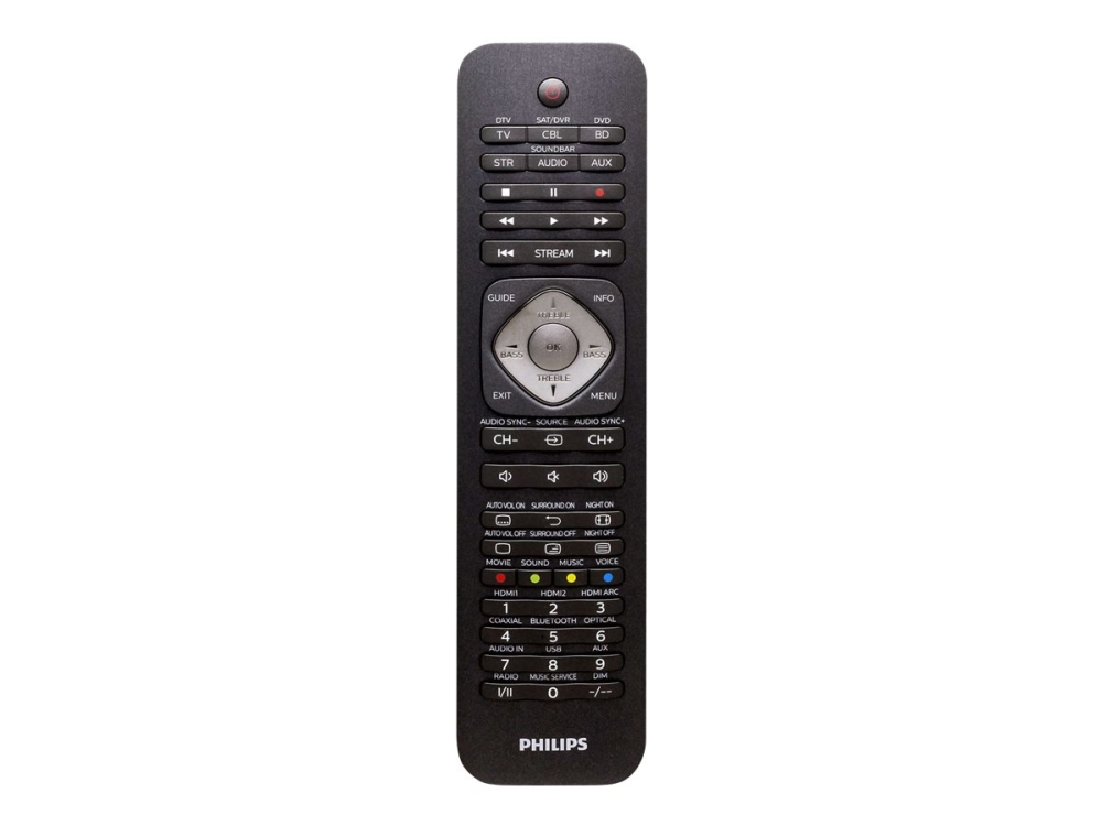 Philips Perfect Replacement Universal-Fernbedienung Srp5016/10, Audio, Dtv, Dvd/Blu-Ray, Dvr, Heimkinosystem, Sat, Tv, Ir Wireless, Drucktasten, Schw