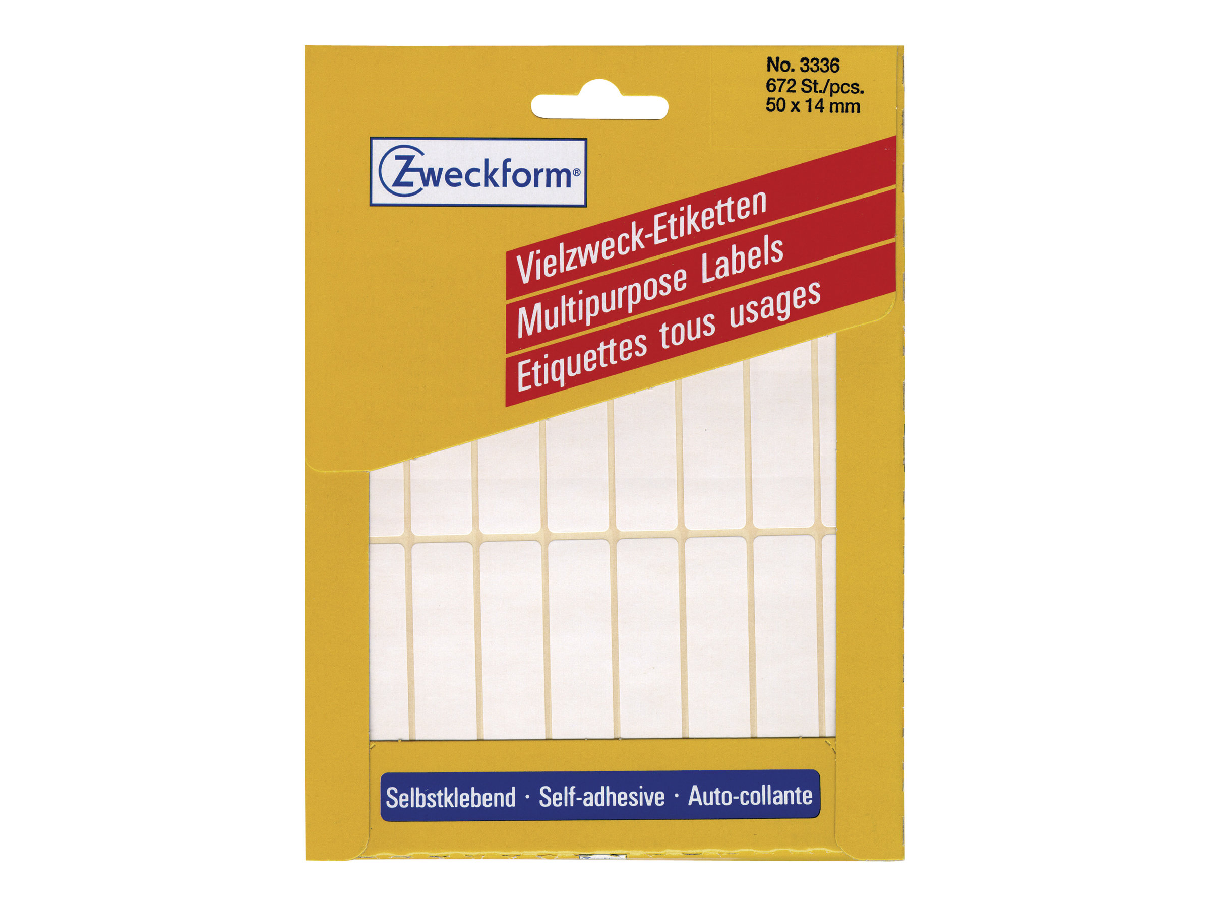 Avery Multi-Purpose Labels 3336 - Självhäftande - vit - 14 x 50 mm 672 stk etiketter | Papper & Emballage - Märkning - Etiketter och Tejp | GameStuff