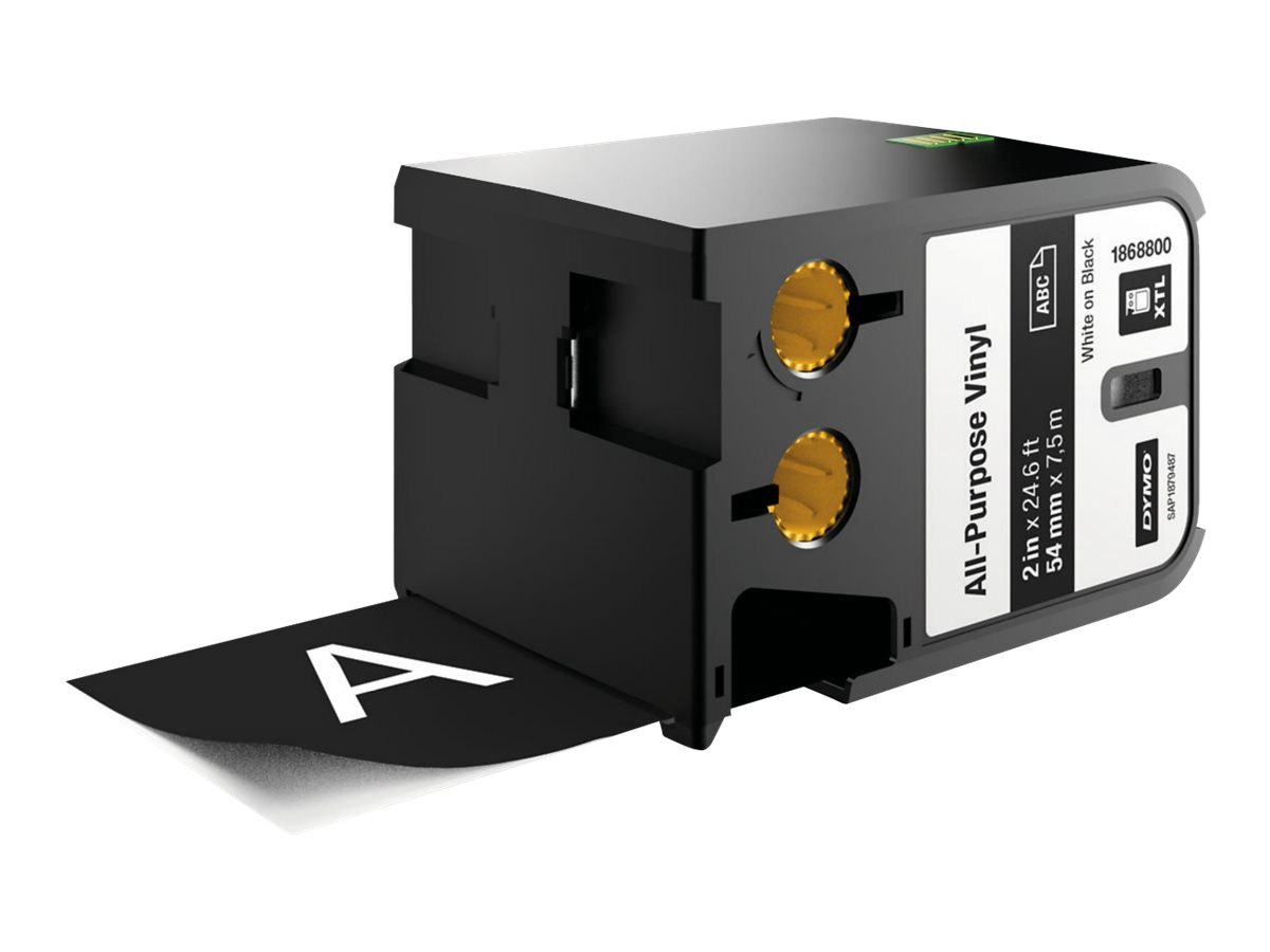 DYMO XTL - Vinyl - vitt på svart - Rulle (5,4 cm x 7,5 m) 1 rulle (rullar) etiketter - för XTL 500 | Datorkomponenter - Kylning & moddning - CPU Kylning | GameStuff