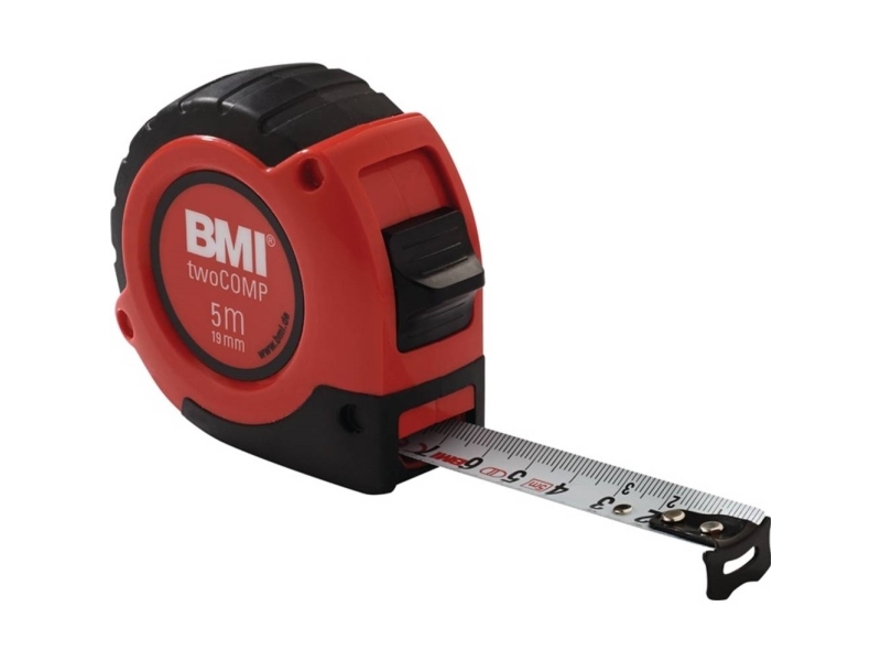BMI twoComp 472841021 Målebånd 8 m Stål
