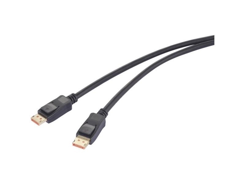Renkforce Displayport Anschlusskabel Stecker 2.00 M Schwarz Rf-6562820 8K Uhd (Rf-6562820)