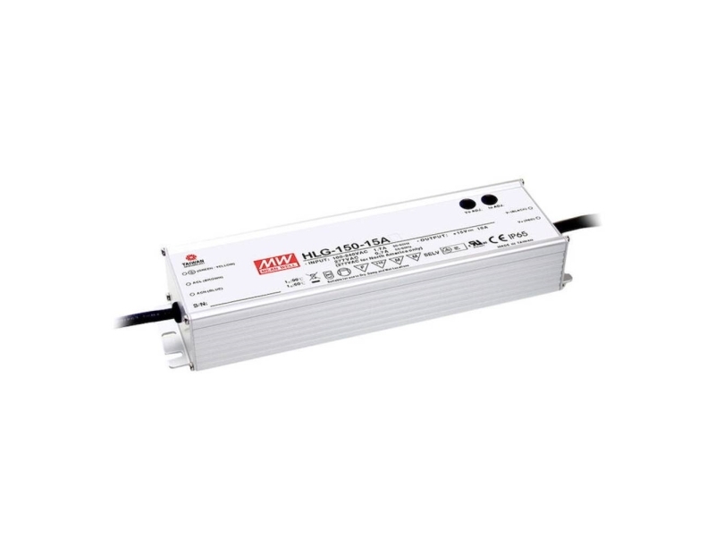 MEAN WELL HLG-150H-30A, 150 W, IP20, 90 - 305 V, 5 A, 30 V, 68 mm | Belysning - Tillbehör & reservdelar - Transformator | GameStuff