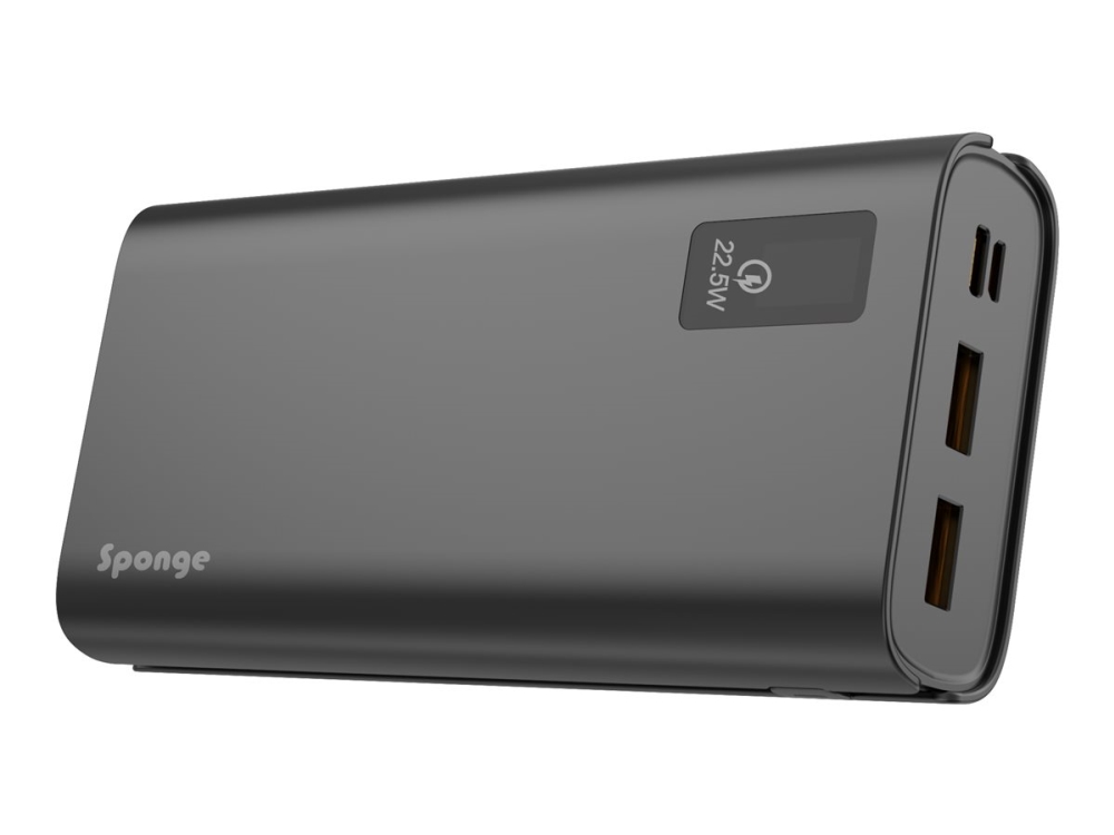 Power Bank Sponge Energy 20 000, 20000 Mah, 22.5 W, Grey