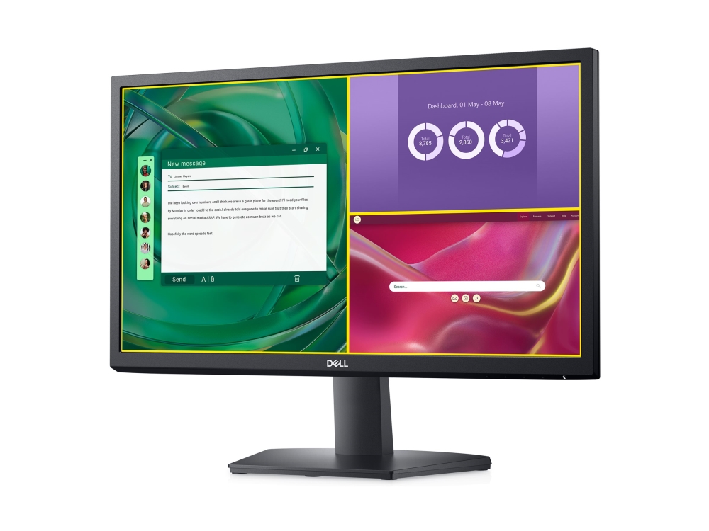 Dell Se2225h - Led-Skærm - 22" (21.45" Til At Se) - 1920 X 1080 Full Hd (1080P) @ 75 Hz - Va - 250 Cd/M² - 3000:1 - 5 Ms - Hdmi, Vga - Med 3 Års Basi